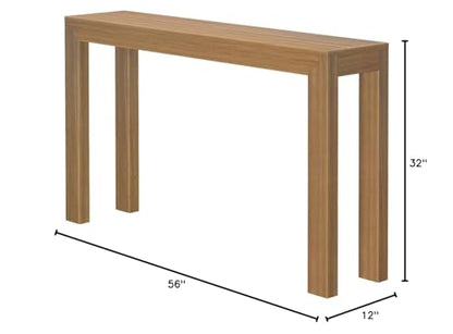 Plank+Beam Modern Console Table, 56 Inch, Pecan | Non-Toxic Finishes, Versatile Design, Modern Design, Easy Assembly, Modern Style, Quick Setup, Solid Wood - color: Pecan, size: 56 Inch