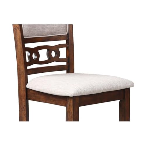 New Classic Furniture Gia 3-Piece Drop Leaf Counter Table Set with 2 Chairs, 42-Inch, Cherry - color: Cherry, size: Counter Set