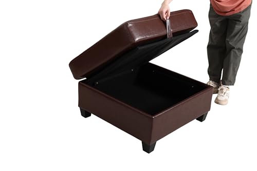 Flexible PU Modular Sofa, Convertible Shapes, Storage & Sleeper Function for Living Room-2seats