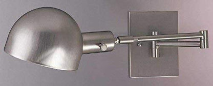 George Kovacs P600-3-603 Task Wall Sconces LED Swing Arm Wall Sconce, Matte Brushed Nickel - color: 7.25