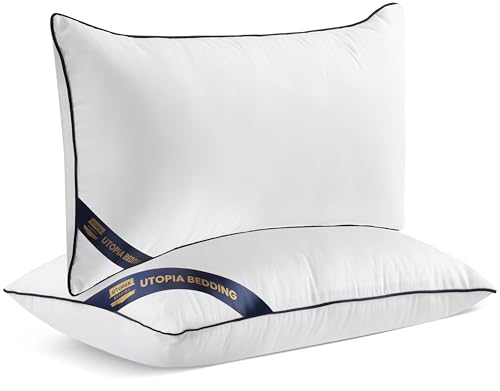 Utopia Bedding 12x20 Throw Pillow Inserts, Decorative Pillows, Pack of 4 | Piping Throw Pillows, Plush & Supportive, Aesthetic Cushion Sham Stuffer for Sofa, Office, Couch & Bed, Set of 4, White - size: 12x20 Inch