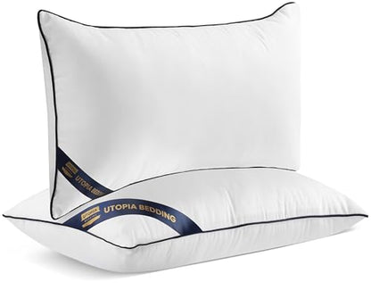 Utopia Bedding 12x20 Throw Pillow Inserts, Decorative Pillows, Pack of 4 | Piping Throw Pillows, Plush & Supportive, Aesthetic Cushion Sham Stuffer for Sofa, Office, Couch & Bed, Set of 4, White - size: 12x20 Inch