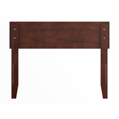 AFI, Orlando Twin Adjustable Modern Solid Wood Panel Headboard, Walnut - color: Walnut, size: Twin