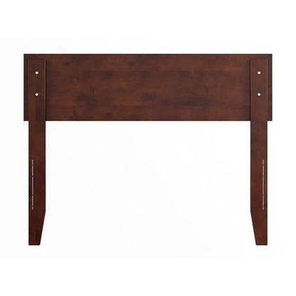 AFI, Orlando Twin Adjustable Modern Solid Wood Panel Headboard, Walnut - color: Walnut, size: Twin