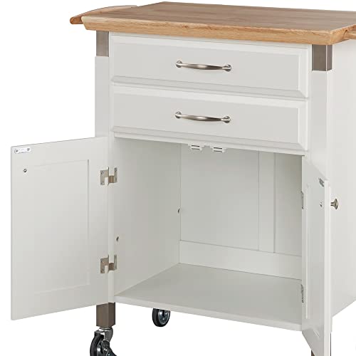 homestyles Dolly Madison Off-White Kitchen Cart - color: Off White