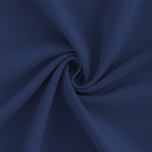 Navy Pinch Pleated Blackout Curtains with Hooks - 90 inch Length Room Darkening Thermal Insulated Window Curtain Panels for Living Room Bedroom 2 Panel 40" Wx90 L - color: Navy, size: 40"W x 90"L (Pack of 2)