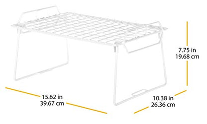 Whitmor Wire Grid Stacking Utility Shelf - size: 1-TIER, 10"L x 16"W x 8"H