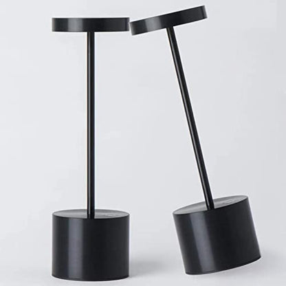 2Pack Cordless Table Lamp, Rechargeable LED Battery 5000mAh Metal USB Portable Powered Desk Lamp, 3 Levels Brightness Light for Restaurants Outdoor (2pack 10.25in Black) | Battery 5000mAh Metal USB Portable Powered Desk Lamp, 3 Levels Brightness Light for