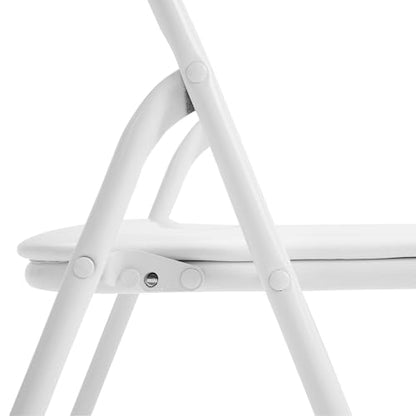Flash Furniture Mindy Kids 5-Piece Folding Table and Chair Set, White | Daycare and Classroom, Children's Activity Table, Portable - color: White, size: 5 Piece Set
