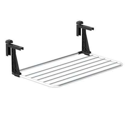 Tangkula Portable Clothes Drying Rack for Indoor & Outdoor Use(Small) | 1.2”-5.1” Adjustable Hook Length for Window sills Radiators Handrails & Guardrails | 2” Hanging Space | Robust Aluminum Frame - size: Small
