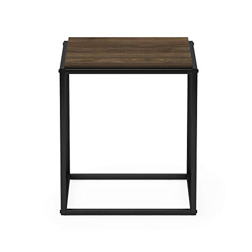 Furinno Moretti Cube Modern Stackable End Table Shelf, Columbia Walnut - color: Columbia Walnut, size: Stackable Cube