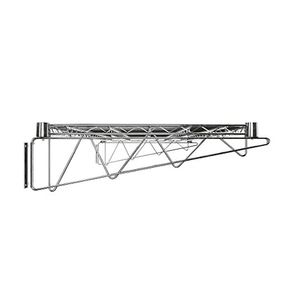 24" x 48" Chrome Wire Wall Mount Shelf - color: Chrome, size: 24" x 48"