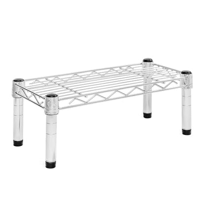 Shelving Inc. 8" d x 18" w Chrome Wire Shelving with 1 Tier Shelf, Weight Capacity 800lbs Per Shelf - size: 8" d x 18" w x 6" h