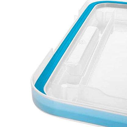 Sterilite 80 Qt Gasket Box, Stackable Storage Bin with Latching Lid and Tight Seal, Plastic Container to Organize Basement, Clear Base and Lid, 1-Pack - size: 80 Quart, style: 1 Pack