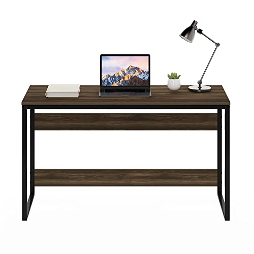 Furinno Moretti Modern Lifestyle Enhanced Study Desk 52 Inch, 52-Inch, Columbia Walnut - color: Columbia Walnut, size: 52 inches