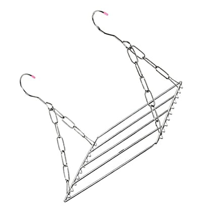 Stainless Steel Laundry Hanger Drying Rack for Dorm Room Compact Hanging Racks for Clothes