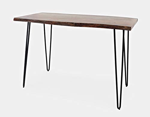 Jofran Nature's Edge 52" Farmhouse Dining Table - Solid Wood Counter Height Dining Table for Modern Homes, Chestnut - color: Chestnut