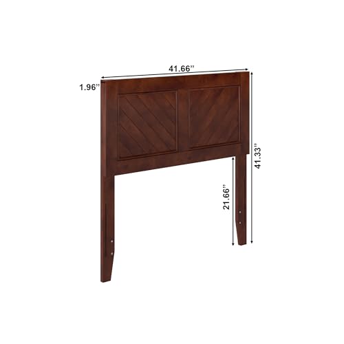 AFI, Canyon Twin Solid Wood Rustic Farmhouse Headboard, Walnut - color: Walnut, size: Twin