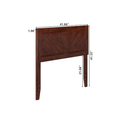 AFI, Canyon Twin Solid Wood Rustic Farmhouse Headboard, Walnut - color: Walnut, size: Twin