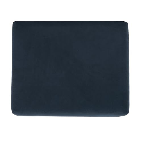Spatial Order 22" Medium Rectangular Storage Ottoman - Blue Velvet - color: Blue Velvet