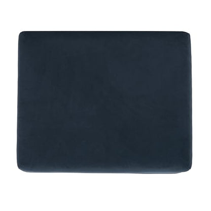 Spatial Order 22" Medium Rectangular Storage Ottoman - Blue Velvet - color: Blue Velvet