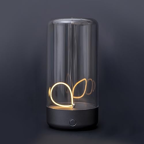 Mini Minimalist Table Lamp, Cordless Rechargeable Ambient Light, Dark Gray - color: Gray