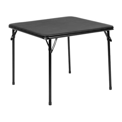 Flash Furniture Mindy Kids 5-Piece Folding Table and Chairs Set for Daycare and Classrooms, Children's Activity Table and Chairs Set, Black - color: Black, size: 5 Piece Set