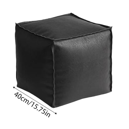 Sturdy Foot Stall - Ottoman Bench | 40cm, Stool with Lid Seating, Sofa Bench with Thick Padding, Ottoman Stall, Feet Stools or Bedroom Dorm Office Home Living - color: Black