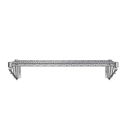 14" x 36" Chrome Wire Wall Mount Shelf - color: Chrome, size: 14" x 36"