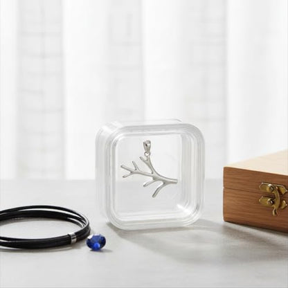 1Pc Floating Frame Box Coin Display Elasticity Membrane Jewelry Storage Box Dustproof For Bracelet Earring Antique Clear Floating Display Holder Elasticity Membrane Jewelry Storage Box (40mm)