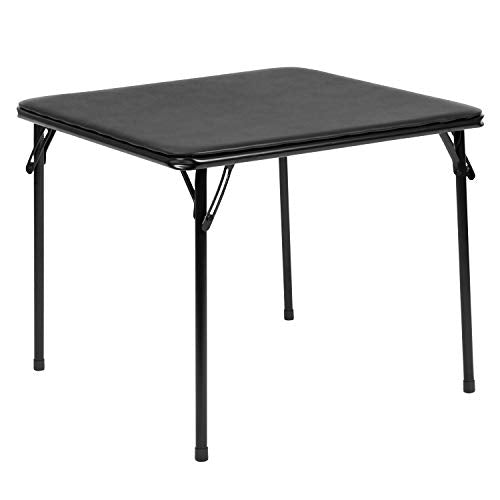 Flash Furniture Mindy Kids 3-Piece Folding Table and Chairs Set for Daycare and Classrooms, Children's Activity Table and Chairs Set, Black - color: Black, size: 3 Piece Set