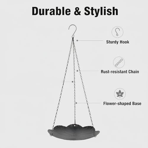 Hanging Planter for Indoor Outdoor, Plant Hanger, Hanging Plant Tray, | Plant Holder, Plant Pot Shelf Basket for Window, Wall, Ceiling, Garden with Chains and Hooks, 2Pcs - style: Leaf