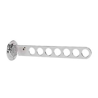 Drying Rack Clothing Foldable for Laundry Room with Swing Arm Holder, Wall Mounted Clothes Drying Organizer Rack Garment Hooks Aluminium Retractable Folding Indoor Wall Mounted Hanger Space Saver - size: 7 Hole