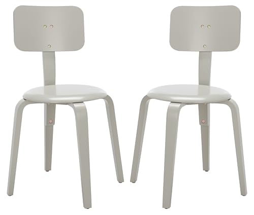 SAFAVIEH Home Collection Luella Grey Stackable Dining Chair Set of 2 - color: Grey