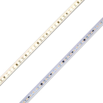Maxxima 84 in. Hardwired LED Under Cabinet Strip Light, 3200 Lumens, 3000K | Warm White, Kitchen and Living Room 120V White Cove Lighting, No Power Supply Needed - size: 84 Inch
