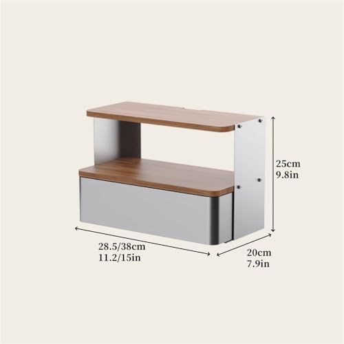Wall Mounted Nightstand Floating Bedside Table with Drawer Wall Cabinet Small Night Stand for Small Space Lightweight(Brown,28.5cm) - color: Brown, size: 28.5cm
