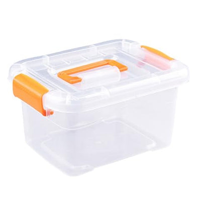 ZJchao Clear Stackable Storage Bins with Locking Lids Transparent Plastic Organizers Handles for Toys Clothes Crafts Home Dorm Organization