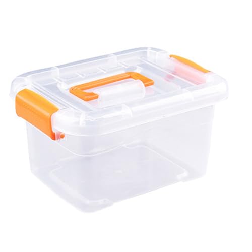 ZJchao Clear Stackable Storage Bins with Locking Lids Transparent Plastic Organizers Handles for Toys Clothes Crafts Home Dorm Organization