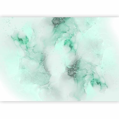 Wall Mural Silver Abstract 77x55 in - Peel and Stick Self-Adhesive Wallpaper Removable Large Sticker Foil Wall Decor Print Design Mural Green White Marble f-C-10058-a-c - color: #17, size: 77"Wx55"H Self-Adhesive
