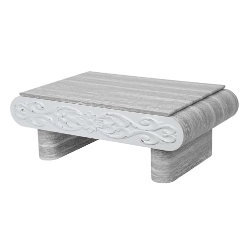 39.4" Lift Top Coffee Table with Hidden Storage & Antique Design for Living Room, Rectangular MDF Wooden Center Table Tea Table for Apartment, Grey - color: 39.4" Lift Top Coffee Table With Antique Design,grey