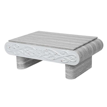 39.4" Lift Top Coffee Table with Hidden Storage & Antique Design for Living Room, Rectangular MDF Wooden Center Table Tea Table for Apartment, Grey - color: 39.4" Lift Top Coffee Table With Antique Design,grey