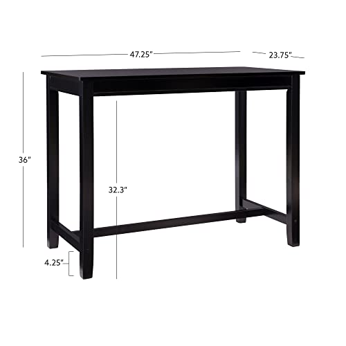 Linon Claridge Black 36 inch Height Bar Table - color: Black, size: Counter Height