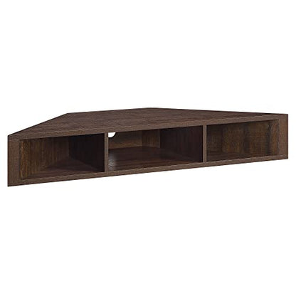 BELLEZE 47" Russel TV Stand & Entertainment Center - Espresso | Modern Style,Wall-mounted Storage Shelf,Fit TV up to 46",Living Room Dining Room - color: Espresso, style: Russel