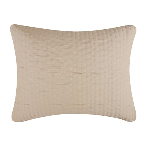 Greenland Home Fashions Homestead Modern Artisan Reversible Matelassé Pillow Sham, Standard, Natural - color: Natural, size: Standard Sham