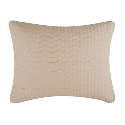 Greenland Home Fashions Homestead Modern Artisan Reversible Matelassé Pillow Sham, Standard, Natural - color: Natural, size: Standard Sham