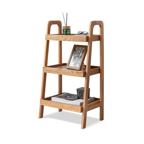 Versatile Solid Wood Narrow Sofa Table, 3-Tier Open Shelf Coffee Table, Ideal for Small Spaces Living Room Bedroom Home Office