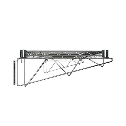 18" x 48" Chrome Wire Wall Mount Shelf - color: Chrome, size: 18" x 48"