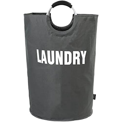 DOKEHOM 160L XX-Large Laundry Basket (7 Colors), Collapsible Laundry Bag, Foldable Laundry Hamper, Folding Washing Bin (Dark Grey, XXL) | Collapsible Hamper - color: Dark Grey, size: 160L