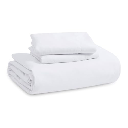 Bedsure Duvet Cover King Size with Fitted Sheet - 4 Pieces Prewashed Cotton-Like Extra Soft Bedding Set, Includes 1 Duvet Cover 104x90 Inches with Zipper Closure, 2 Pillow Shams, 1 Fitted Sheet, White - color: 00 - White (No Comforter), size: King (With F