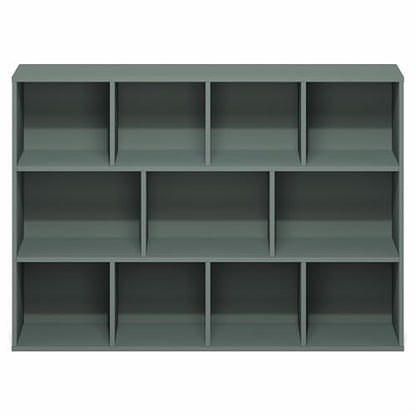 Furinno LUDER Book Shelf, 11-Cube Bookshelf, Reversible Bookcase, 9.4 x 29.1 x 41.7, Easy Assembly, for Living Room, Bedroom, Home Office, Sage Green - color: Sage Green, size: 11-Cube